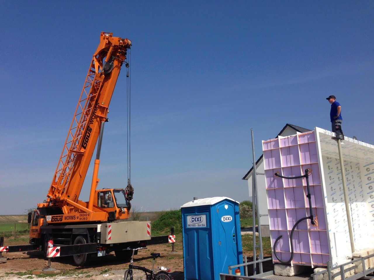 Abladen mit Autokran