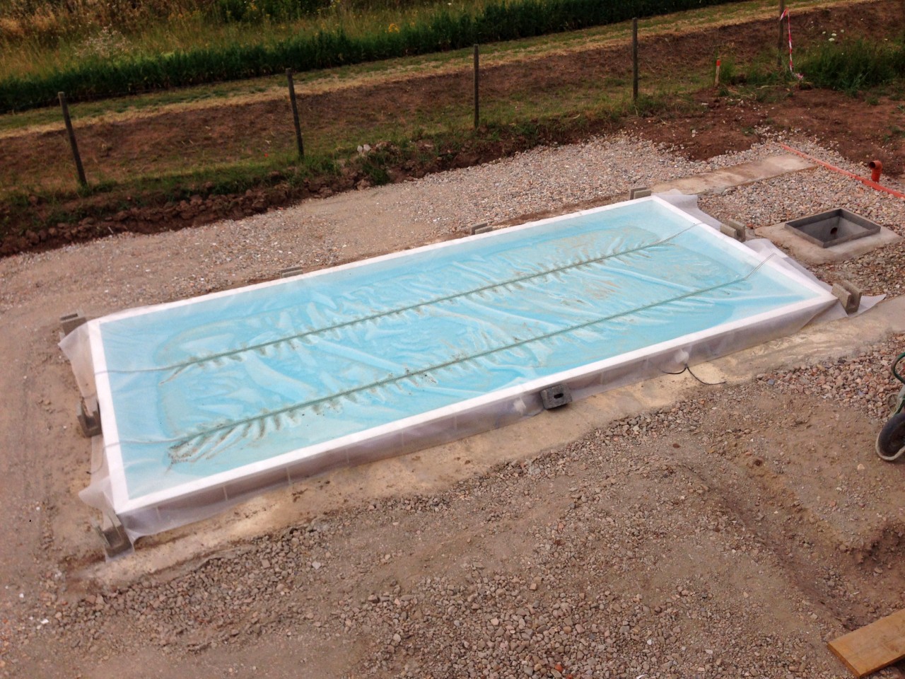 Schottern der Außenflächen