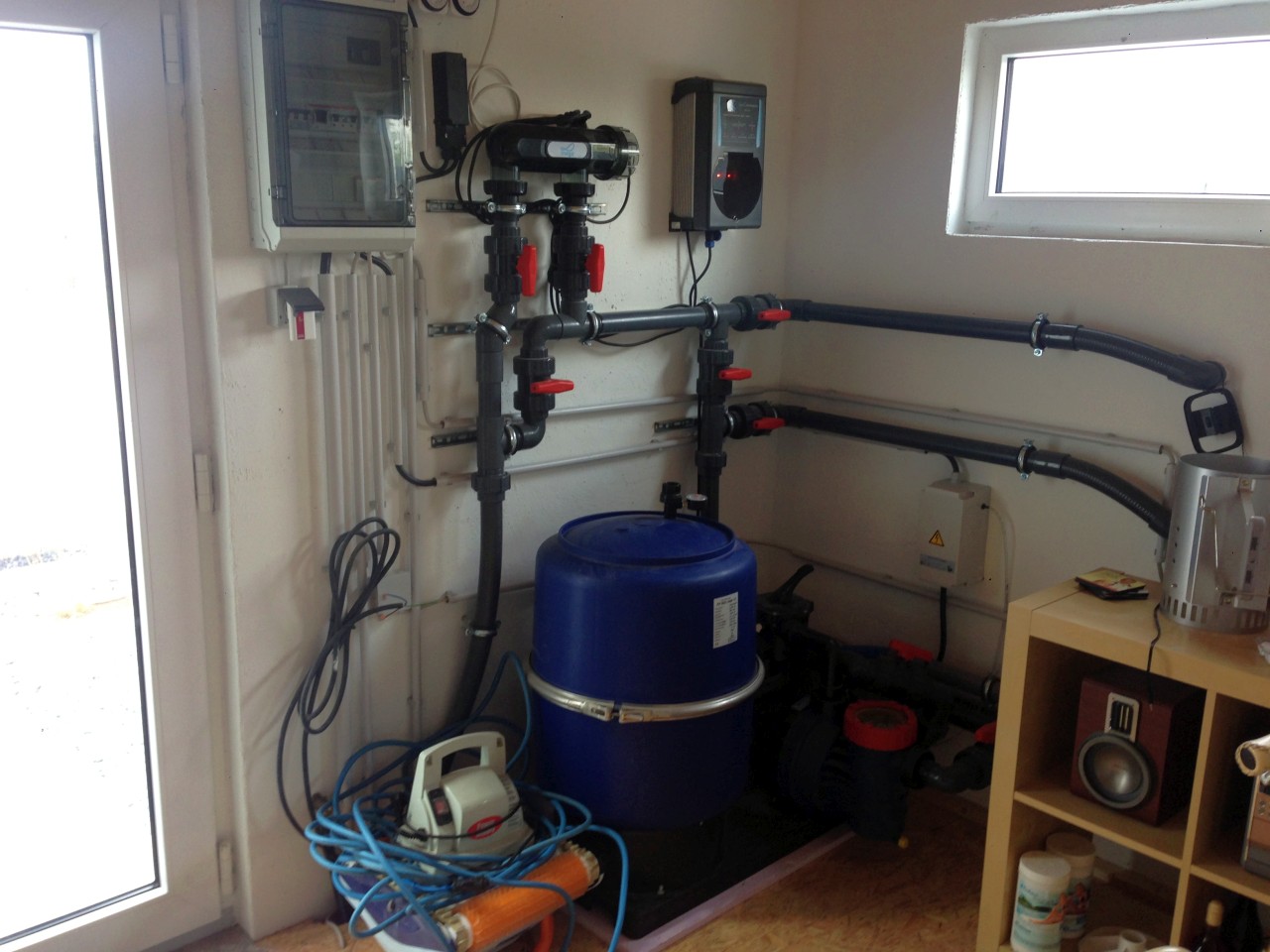 Filtertechnik montiert