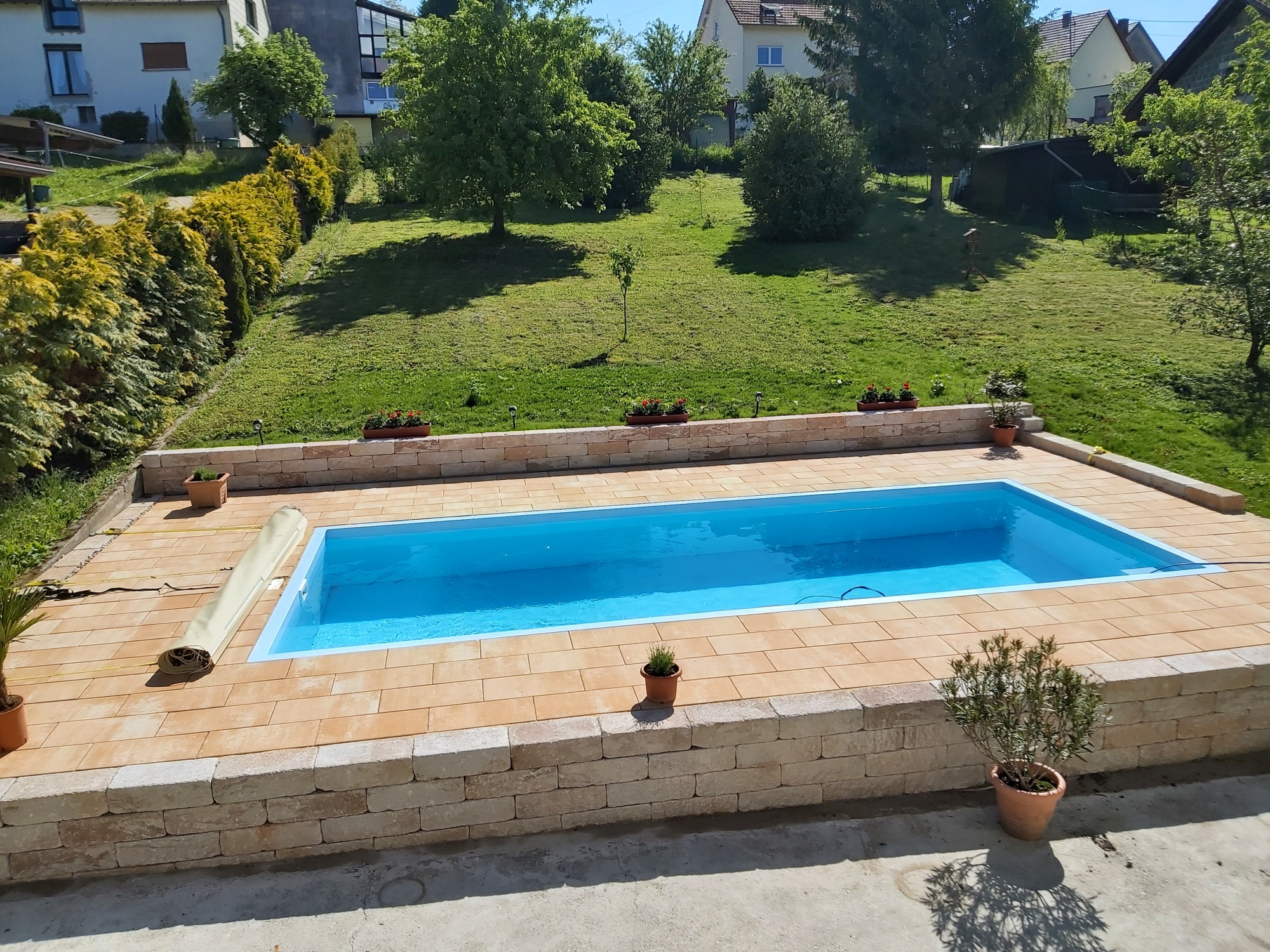 Becken komplett azur