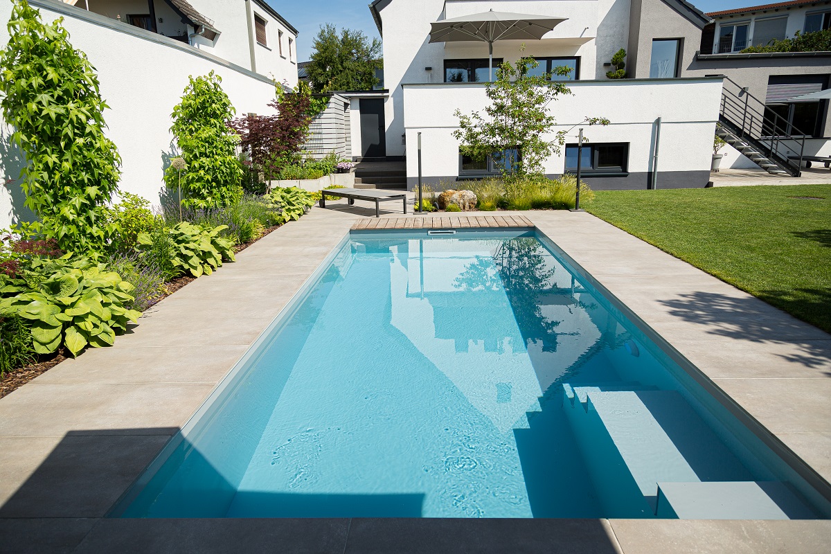 Becken komplett grau