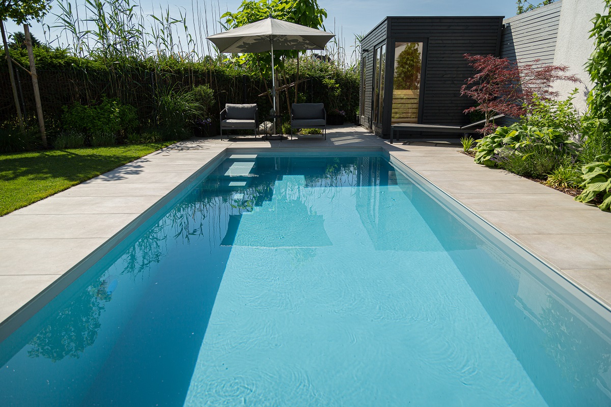 Becken komplett grau